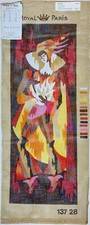 Royal Paris "Damoiselle" / "Lady" Needlepoint Canvas 7" x 19" 13728