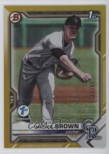 2021 Bowman Draft 1st Edition Gold Foil /50 McCade Brown #BD-59 0l44