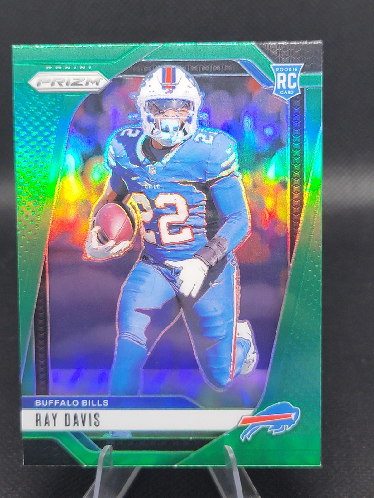 Ray Davis 2024 Panini Prizm #382 Green RC Buffalo Bills