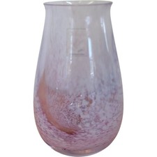 Caithness Purple Handmade Glass Vase Speckled Design Home Decor Ornament