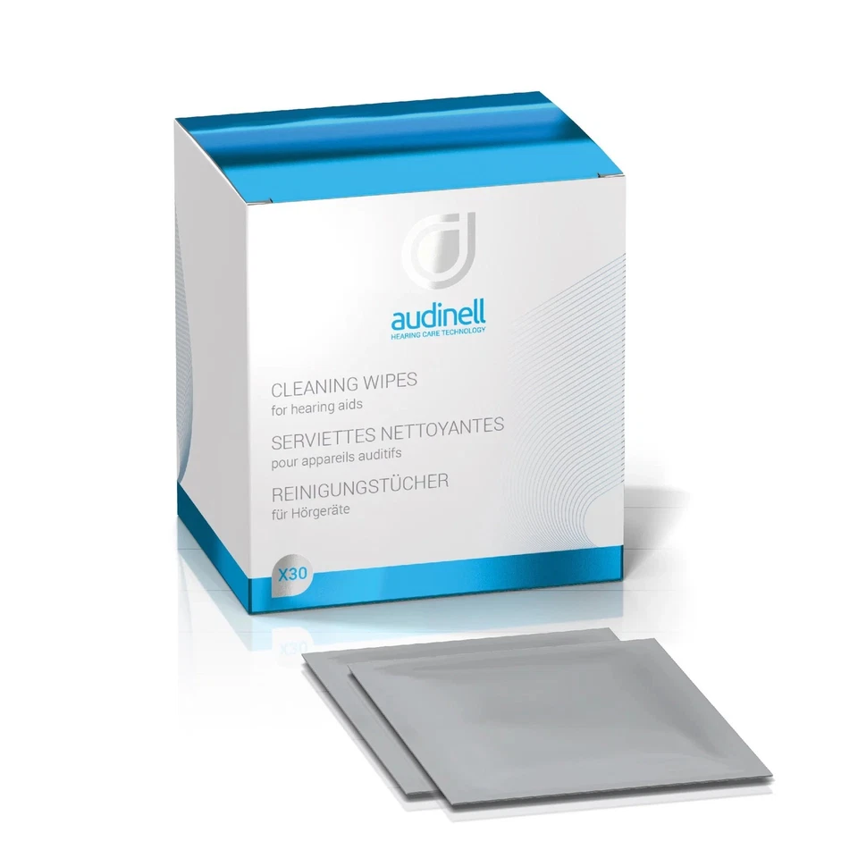 Audinell Reinigungstücher (30 Stück) - für Hörgeräte
