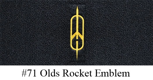 1957 Oldsmobile Golden Rocket 88 Floor Mats - 4pc - Loop - Image 2 of 3