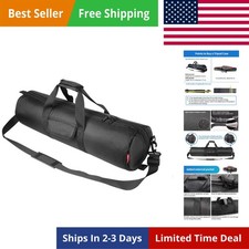 Tripod Bag, 25.6x7in Tripod Carrying Case Heavy Duty with Two Zippered Pocket...