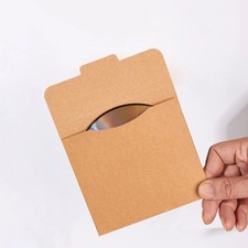 25 Pcs Cardboard Cd Sleeves Multi-function Envelope Cases Storage Bags