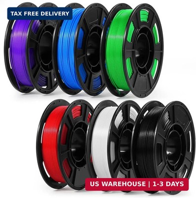 PLA 3D Printer Filament Bundle 250g, 1.75mm 6 Colors Total 1.5kg | Compati