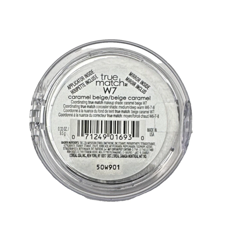 L’Oreal Paris True Match Super-Blendable Powder – W7 Caramel Beige New - Image 3 of 4