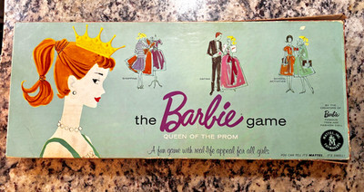 Vintage 1960 Barbie Queen of the Prom Board Game Mattel Missing 1 Token