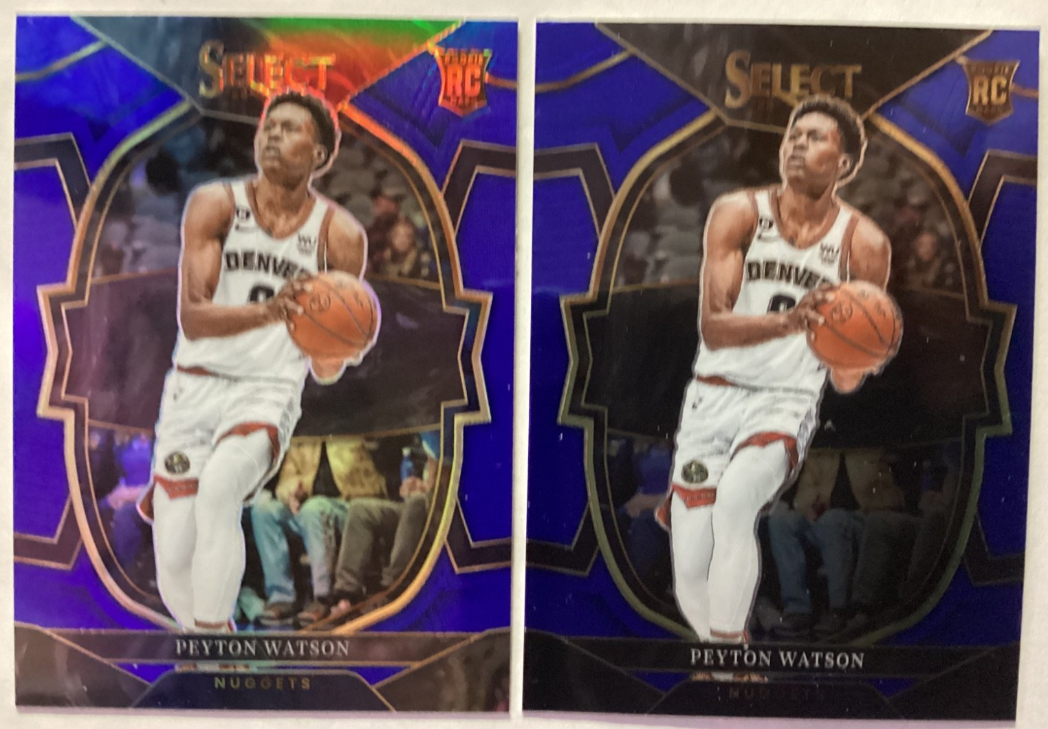 Peyton Watson 2022-23 Panini Select Blue Silver Prizm + BONUS BLUE Rookie (RC)