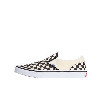 VANS CLASSIC SLIP-ON K SHOES BLK & WHT CHCKERBOARD