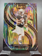 2024 Panini Select #144 Darnell Savage Jr. Black & Green Prizm Shock