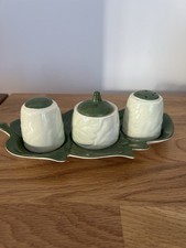 Carlton Ware Australian Design Leaf Cruet Set Made In England. Decorative 26125