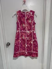 CALVIN KLIEN Sleeveless Fuchsia Summer Dress, Size 6