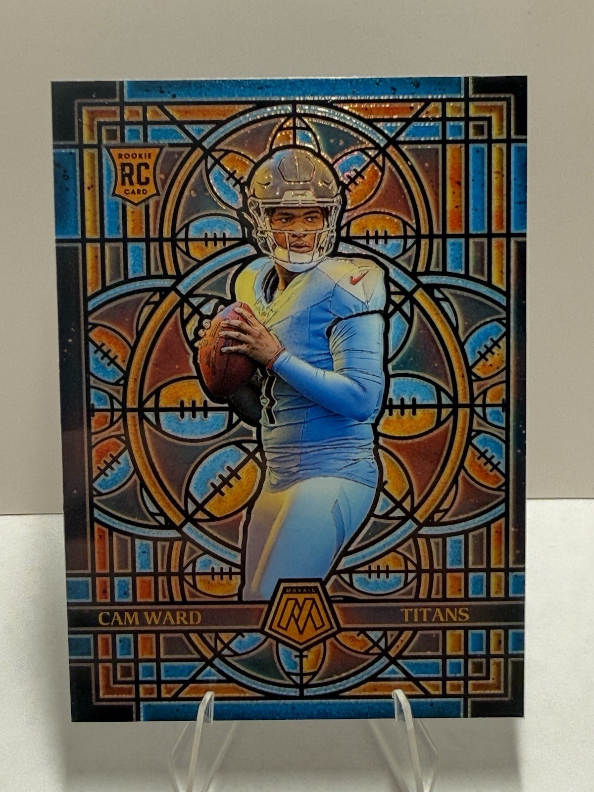 2025 Mosaic Cam Ward Stained Glass #25 SSP Case Hit Titans RC 