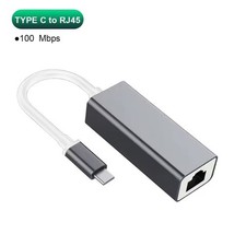 USB-C/TYPE-C to ETHERNET LAN internet Cable Adapter RJ45 MACbook & TypeC Devices