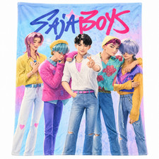 Anime Boy Group Throw Blanket 50x60 Soft Plush Fleece Bed Sofa Teen Gift