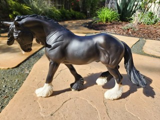 Breyer Model Horse #1314 Fox Valley Oliver Othello Wintersong Mold Black 2009