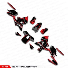 Graphics Decal Kit Stickers Complete for 450 Rally 2025 Rebuilding Black