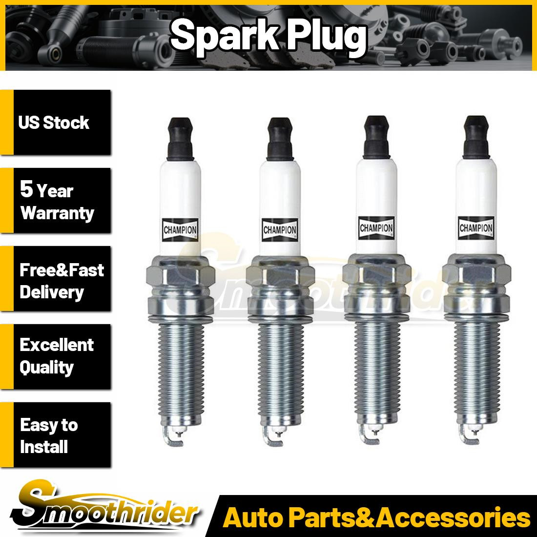 Champion Spark Plug 4pcs Spark Plug for Alfa Romeo Giulia 2017