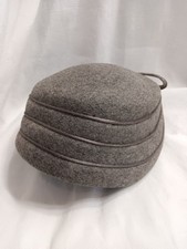 Vtg Henry Pollack Glenover Ladies Wool Felt Hat Gray 50s 60s