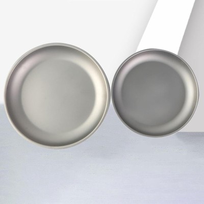 Ultralight Titanium Plate Pan Plate Dish Outdoor Camping Tragbares Geschirr