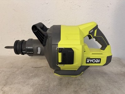 Ryobi PCL457B Cordless Drain Auger with 35 ft Cable Auto Feed/Retract -Tool Only