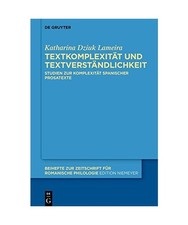 Textkomplexität und Textverständlichkeit: Studien zur Komplexität spanischer 