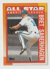 1990 Topps Baseball #393 Bret Saberhagen AS - Kansas City Royals