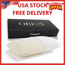 Luxury Talalay Latex King Pillow - Premium Support Lavender Scented Cover