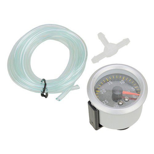 Car 2" 52mm Car Motor Universal Black Face LED 0-30 Vacuum Gauge Meter po li - Picture 2 of 7