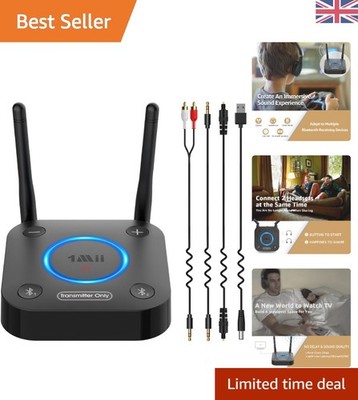 B06TX Bluetooth 5.3 Transmitter für TV - Verbinden Sie zwei Kopfhörer, High Fidelity