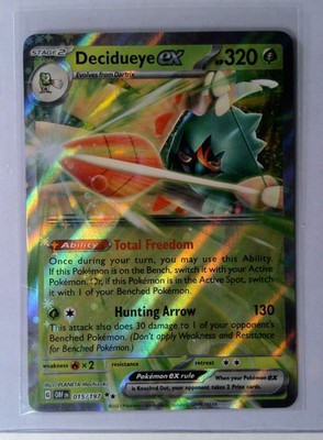 Decidueye ex 015/197 Holo Pokmon TCG