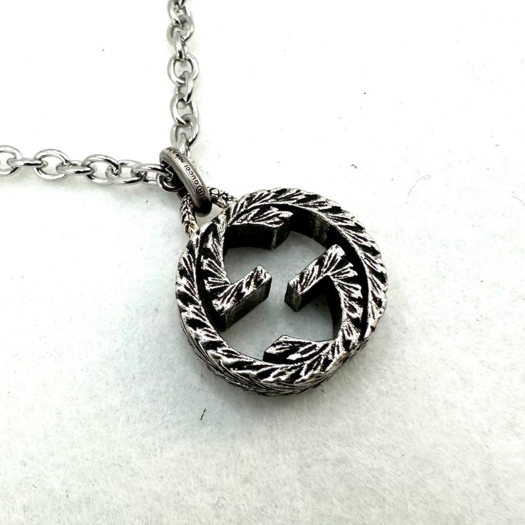 GUCCI Interlocking Arabesque Pendant Necklace, Go… - image 3