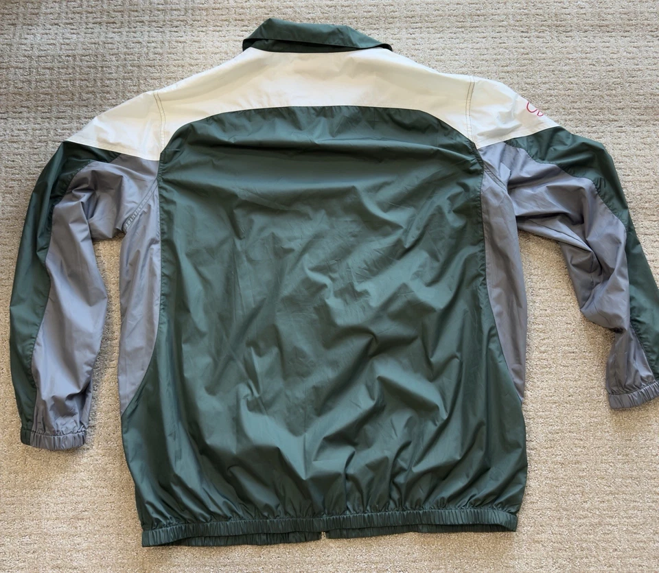 Quebra-vento Green Bay Packers NFL Sports Illustrated tamanho 2XL vintage zíper completo - Imagem 3 de 4