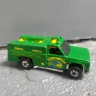 Vtg 1974 Mattel Hot Wheels Green Forest Service Tools Seeds Work Truck