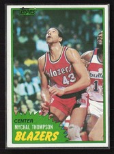 1981-82 Topps #36 Mychal Thompson - EX/NM Set Break!