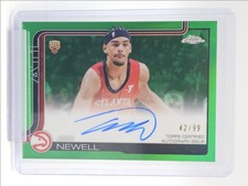 ASA NEWELL 2025-26 TOPPS CHROME ROOKIE AUTOGRAPH GREEN RC AUTO 42/99