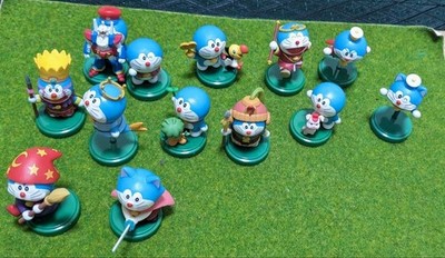 13 Piece Doraemon Choco Egg Collectible Figures Set Authentic Japan Anime Toys