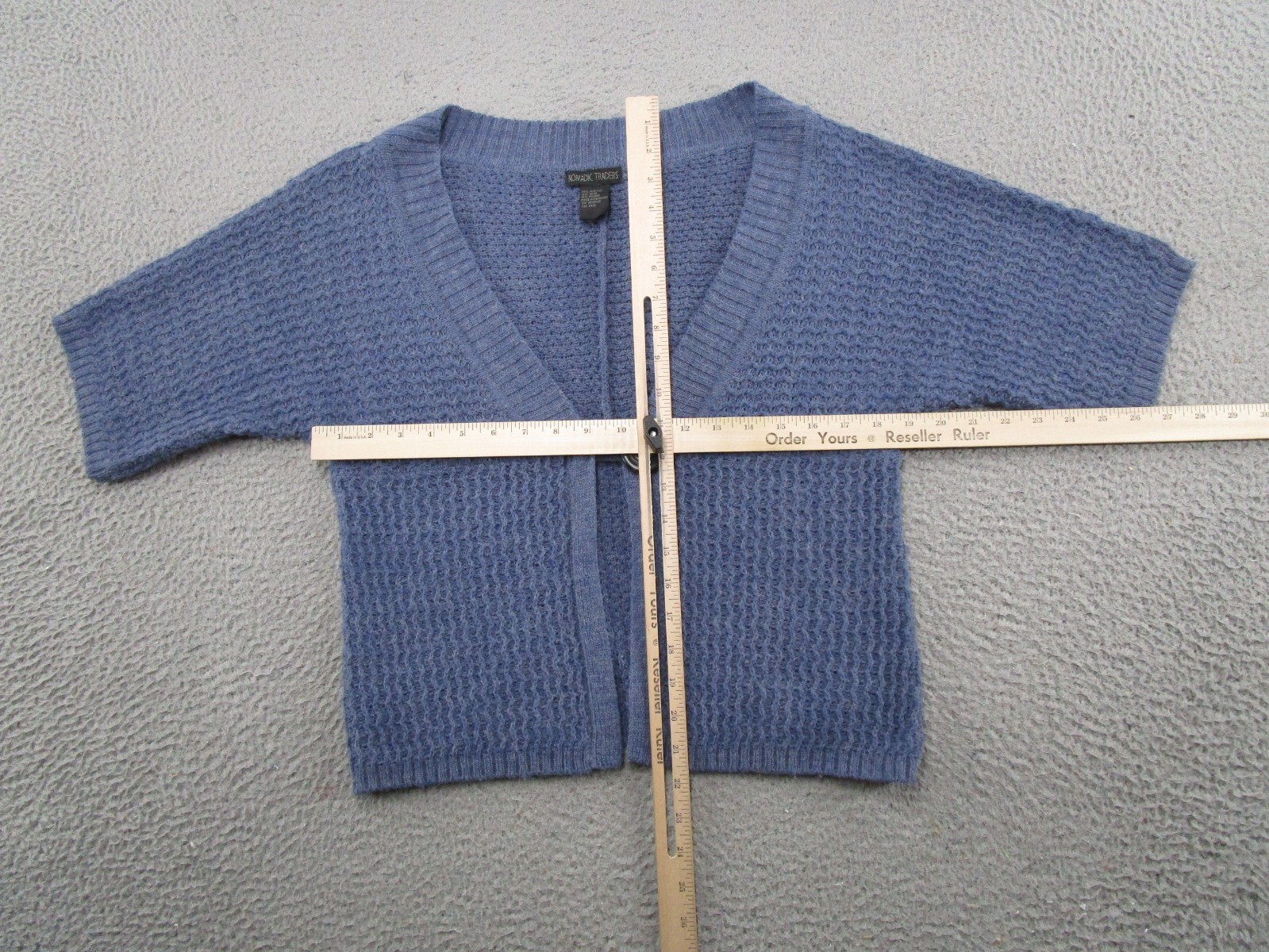 Nomadic Traders One Button Short Sleeve Knit Wool… - image 3