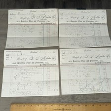 4 Bill Heads Portland Maine H.S. Melcher Co. ...