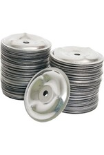 100 Steel Tambourine Jingles for Music, Crafts, and Party Supplies
