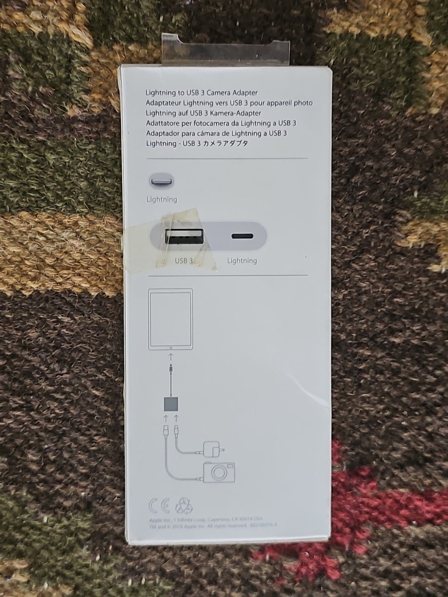映像用ケーブル Apple Lightning to USB 3 Camera Adapter Amazon.com: Apple Lightning to USB Camera Adapter with