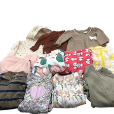 Baby Girls 3-6M Fall Winter Clothing BUNDLE One Pieces Pajamas Jumpsuits