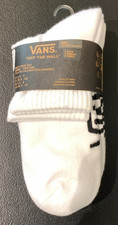 NWT VANS Men's 3 Pairs Socks Ankle White Size US 6.5 - 9