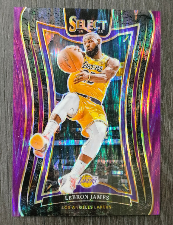LeBron James 2024-25 Panini Select 104/249 Purple Flash Mezzanine Level #310