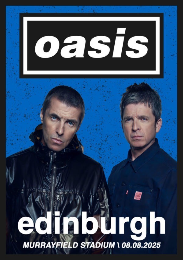 Oasis エディンバラ公演ポスター 2025年 Oasis Edinburgh 2025 Poster – Concert Print | eBay