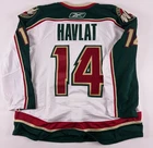 2009-10 Martin Havlát Minnesota Wild NHL Hockey Game Worn Jersey Set 4