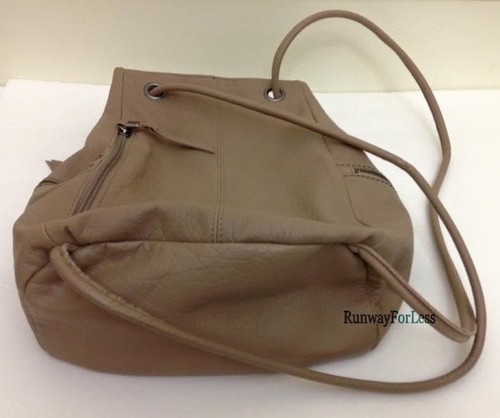 The Sak Camino Convertible Backpack Bucket Hobo Bag Purse Leather Excellent - Afbeelding 8 van 12