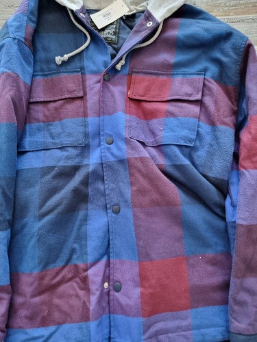 Levi's Original Herrenjacke XL | Retro Flanell mit Kapuze Warm gefüttert Hemd - Bild 8 von 8