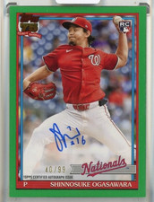 2026 Topps Shinnosuke Ogasawara 91 Topps Autographs Green Foil #91ASHIN【40/99】
