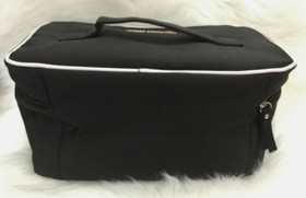 Victoria's Secret *Sexy Little Things* Lingerie Travel Case Black Satin~NEW